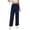 #060-Navy, variant on TaTaai Women's Casual Solid Corduroy Long Pants Elastic Waist Sweatpants with Pockets Soft Thick Fabric Daily Wear Trousers Gift