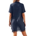 thumbnail image 3 of Shine Up Women Cover-up Shirt Tassel Swimsuit Beach Swimwear Summer Bathing Suit Dress, 3 of 4
