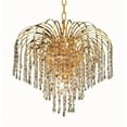 thumbnail image 1 of Elegant Lighting Falls 19" 6 Light Royal Crystal Chandelier, 1 of 1