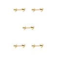 thumbnail image 2 of Anillo para pezones Sonducket Accesorio de moda sexy Dorado 5Conjunto, 2 of 6