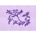 thumbnail image 1 of Ahgly Company Machine Washable Indoor Rectangle Transitional Purple Area Rugs, 2' x 4', 1 of 7