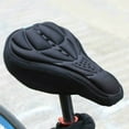thumbnail image 2 of Funda de sillín Bike 3D Saddle Seat Cover Bike Transpirable Soft Comfort Pad Cojín acolchado (Negro) TOMSHOO Funda de sillín, 2 of 7