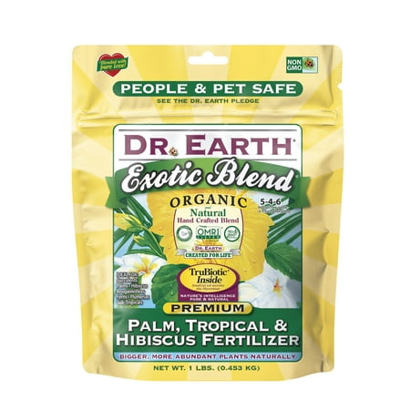 Dr. Earth Organic & Natural MINI's Exotic Blend Palm, Tropical & Hibiscus Fertilizer, 1 (Best Fertilizer For Potted Hibiscus)