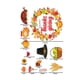thumbnail image 2 of Bienvenido Acción de Gracias Pavo Etiqueta Calabaza Hoja de Arce Fruta Etiqueta Estática, 2 of 5