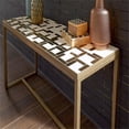 thumbnail image 2 of Homestyles Geometric Stainless Steel Console Table, 2 of 8