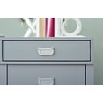 thumbnail image 3 of Linon Lakelyn 4-Drawer Desk, 48" Wide with Side Storage, Gray Finish, 3 of 19