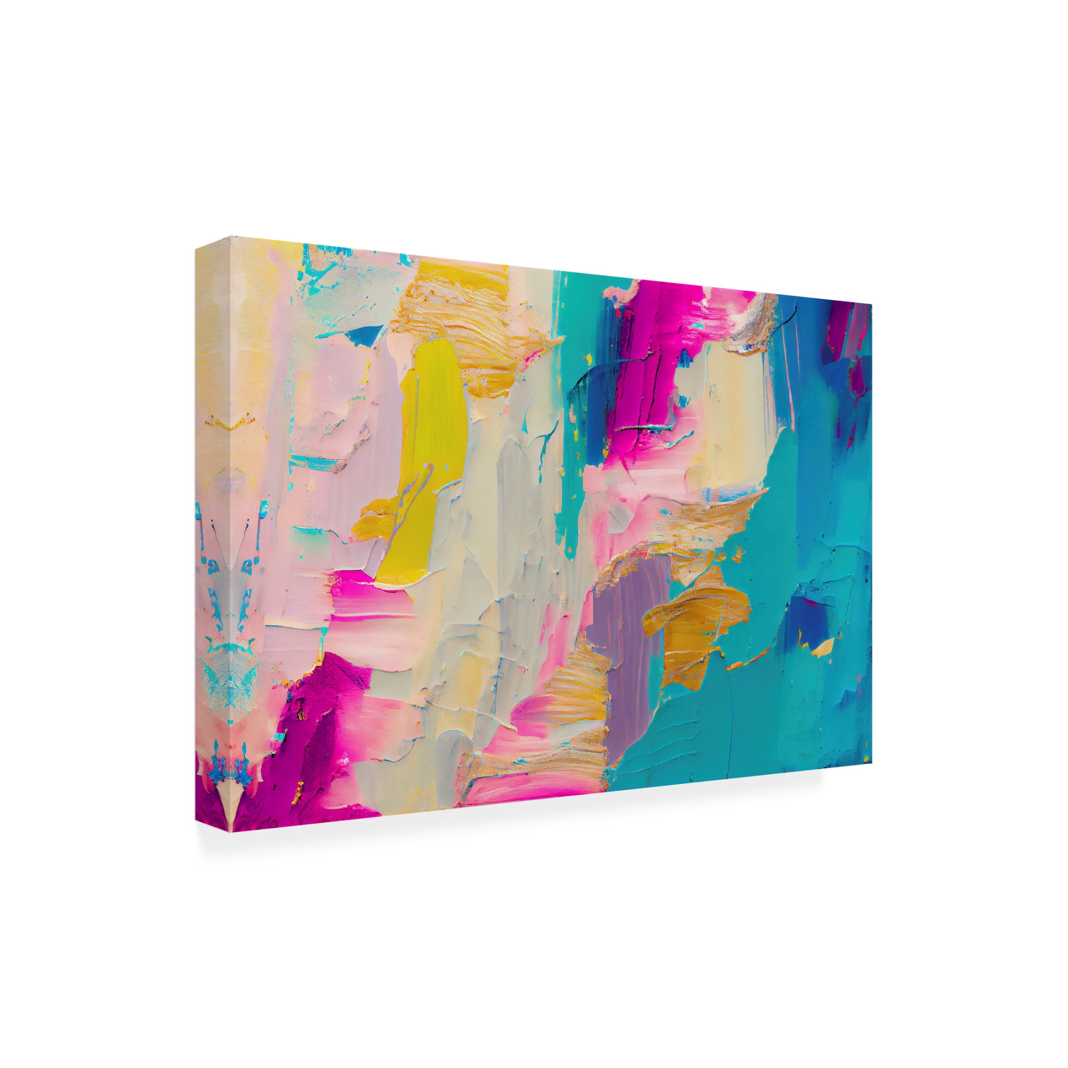 Canvas Wall Art - Sasha 'Cause and Effect I' Wall Art for Living Room, Bedroom, or Office Décor by Trademark Fine Art - 47 x 30 Inches
