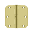 thumbnail image 2 of Deltana S35R5N3 - Steel Hinge 3 1/2 X 3 1/2 X 5/8 R NRP US3, 2 of 2
