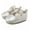 Silver, variant on Baby Girls Mary Jane Flats with Bowknot Flowers Princess Wedding Dress Ballet Shoes Non-Slip Toddler First Walkers Newborn Crib Shoe for 0-18M