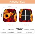 thumbnail image 3 of Sunflower Seat Covers for Dining Room Chairs Set Of 6,Stretch Printed Washable Chair Seat Cover with Elastic Ties and Button,Removable Waterproof Couch Cushion Covers, 3 of 6