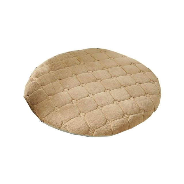 SDNall Coussin de Chaise de Bureau, Coussin de Siège d'Auto, Coussin Rond en Peluche Coussin de Chaise Tatami Coussin Anti-Fuites Coussin de Sol Tabouret Rond Table à Manger Chaise de Salle à Manger Coussin Rond Coussin de Siège Hiver