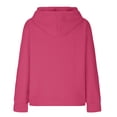 thumbnail image 4 of Edvintorg Hoodies Women Pullover Female Solid Casual Long Sleeve Round Neck Lightweight Sweatshirts Tops Comfy Fall Fashion Outfits, 4 of 7