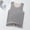 Gray, variant on BRGZLK Girls Tank Tops Spring Summer Fashion Little Girls Solid Color Round Neck Soft Sleeveless Seamless Comfort Breathable Training Cotton Camisole Undershirts Gray 7-8 Years