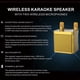 thumbnail image 5 of Máquina de karaoke de audio para el hogar con micrófonos inalámbricos, juego de altavoces de micrófono portátil de 3000 mAh, sistema de PA recargable Bluetooth 5.0, subwoofer de escenario, sonido de k, 5 of 6