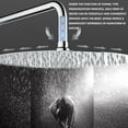 thumbnail image 5 of Yhmxh Rain Shower Head, High Flow Stainless Steel Round Rainfall ShowerHead, High Pressure Design, Large Stainless Steel Rainfall Showerhead-Waterfall Full Body Coverage, 5 of 5