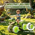 thumbnail image 2 of Xuanlur Dinosaur Balance Bike for 1-3 Year Olds, Toddler Bike with EVA Tires, Light-Up Wheels, Baby Bike with Music & Mist Spray Effects, Dinosaur Ride on Toy, Perfect First Birthday Gift, Green, 2 of 7