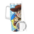 thumbnail image 3 of Woody Buzz Story Bouteille d'Eau 40oz Ice Bully avec Poignée Paille de Bouteille Sport Isolée en Acier Inoxydable Réutilisable Étanche Gobelet de Voiture, 3 of 9