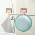 thumbnail image 2 of kurtrusly Wall Mounted Washing Basin Organizer Holder Self-adhesive Pot Hanger Bathroom Storage Rack, 2 of 9