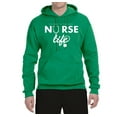 thumbnail image 2 of Wild Bobby, Live What You Love Nurse Life, Inspirational/Christian, Unisex Graphic Hoodie Sweatshirt, Kelly, Medium, 2 of 3