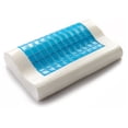 thumbnail image 3 of Cheer Collection Contour Memory Foam Pillow with Gel, 3 of 5