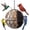 C, variant on Bird Nesting Material, Hummingbird Nesters, Natural Alpaca Wool Material for Wild Birds, Design for Bird Lover Gifts, Nesting Balls for Wild Birds, Refillable Outdoor Birds Nesting Station