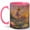 Pink, variant on Dancing Fairy 11oz Ceramic Mug, Sunset Lily Pond Fantasy Art