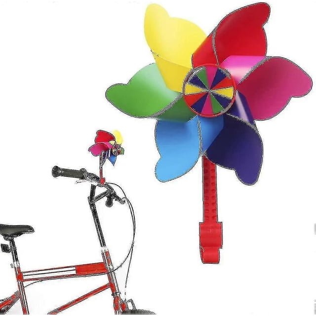 Kids Bike Handlebar Flower Pinwheel, Kids Bike Spinning Pinwheel Decoration