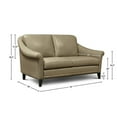 thumbnail image 6 of Hello Sofa Home Sienna Mid-Century Modern Top Grain Leather Loveseat in Beige, 6 of 6