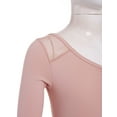 thumbnail image 5 of Alvivi Kids Girls Long Sleeve Ballet Dance Tutu Dress Ballroom Leotard Dancewear Light Pink 11-12, 5 of 7