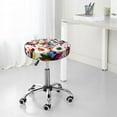 thumbnail image 7 of Daiia Mexican Bright Style Stool Covers Round,Round Bar Stool Covers Waterproof Bar Chair Covers Washable Stool Cushion Slipcover for 12-14 Inch Chair-13 inch, 7 of 7