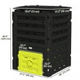 thumbnail image 3 of Outsunny 120 Gallon Compost Bin, Large Composter with 80 Vents, Yellow, 3 of 10