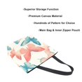 thumbnail image 3 of FORMRS Womens Canvas Tote Bag with Zipper Inner Pocket Shoulder Handbag, Watercolor Butterflies, 3 of 7
