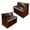 Aztec Bear American Flag, variant on Psesaysky Wood Grain Print RV Dinette Cushion Covers, Stretch Camper Couch Covers Sofa Slipcovers for Travel Trailer Couch, Replacement Camper Sofa Chair Protector (1 Backrest Cover & 1 Bench Cover)