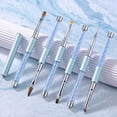 thumbnail image 3 of Tnobhg Blue Rhinestone Nail Pen Tool Easy-to-Use French Lightweight Body Comfortable Hold UV Brush for Stunning Art, 3 of 8