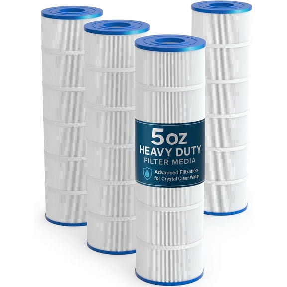 Upgraded 5oz C4030 Pool Filter Cartridges, Compatible with Hayward SwimClear C4000/C4020/C4025/C4030, Replaces OEM CX880XRE, Pleatco PA106, 4-Pack, 424 Sq.Ft Total, Premium Media