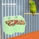 thumbnail image 5 of Comedero montable para loros verdes, cuenco de alimentación, plato de agua para comida, taza, juguete para pájaros para mascotas pequeñas, Chinchilla, 5 of 9