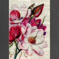 thumbnail image 2 of CafePress - RED MAGENTA FLOWER ON NEWSPAPER_VINTAGE Maternity - Maternity Dark T-Shirt, 2 of 3