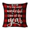 thumbnail image 3 of Christmas Decorative Throw Pillow Covers 18x18" Christmas Pillowcase Winter Holiday Decorations for Sofa Couch Livingroom Bed, 3 of 7