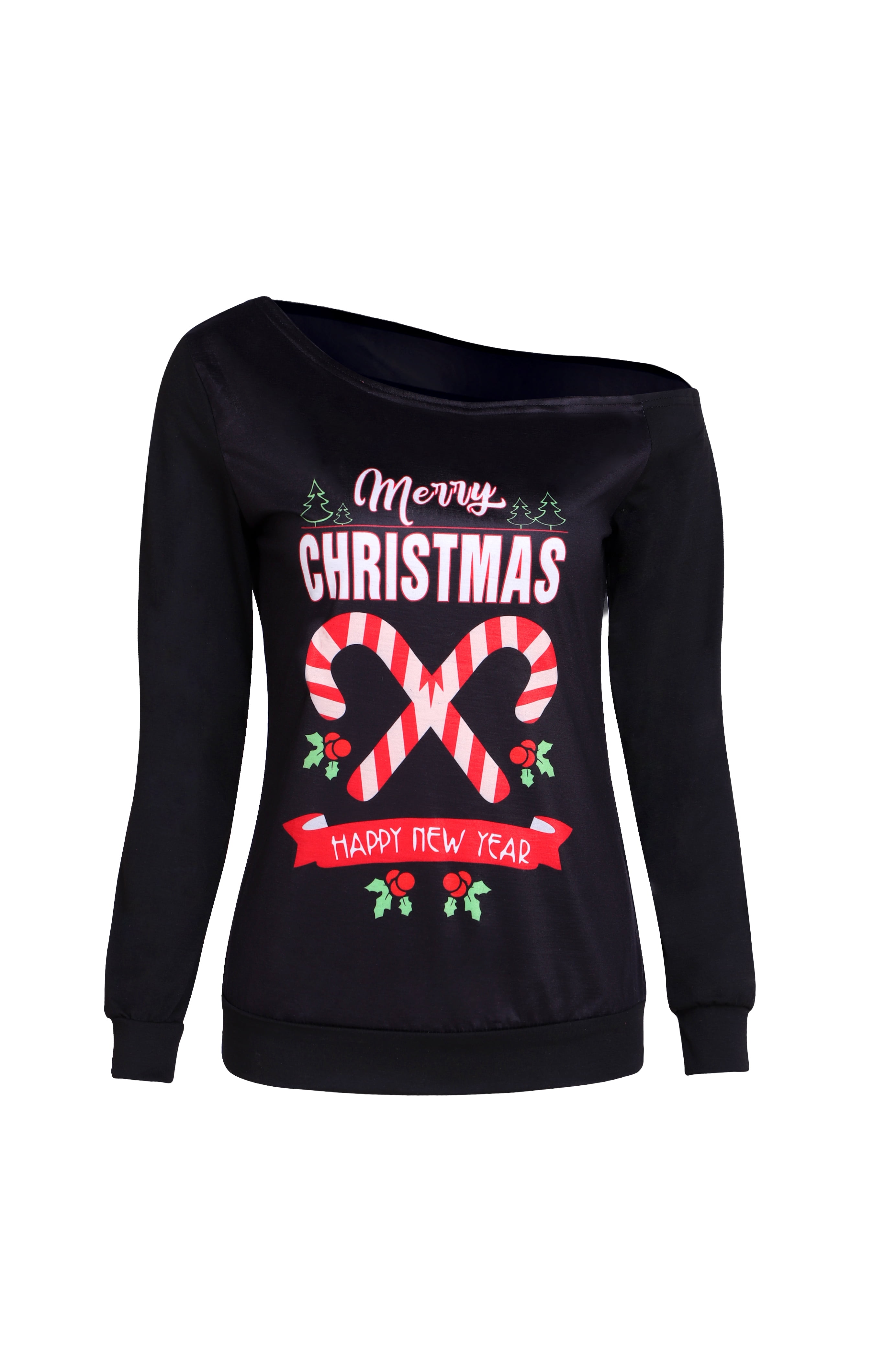 christmas sweater off shoulder