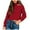 Wine, variant on Women's Halter Sweater Tops Criss Cross Rib Knitted Long Sleeve Cold Shoulder Tops (, L)