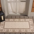 thumbnail image 2 of Safavieh Courtyard Eva Oriental Indoor/Outdoor Area Rug, Natural/Brown, 2' x 3'7", 2 of 14