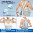 thumbnail image 5 of Back Brace Posture Corrector for Women and Men - Effective Straightener for Scoliosis, Hunchback Correction, Lower Back Pain Relief, Spine Alignment, and Posture Training, 5 of 7