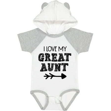 

Inktastic I Love My Great Aunt with Arrow Gift Baby Boy or Baby Girl Bodysuit