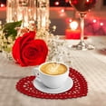 thumbnail image 5 of Wicker Chargers for Dinner Plates Dinner Table Mats Small Rose Table Mats Placement Mats for Dining Table round Dining Table Mats Tall Dining Table Set for 4 Small Hard Place Mats Indoor Dining round, 5 of 6