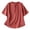Red, variant on Women Short Sleeve Keyhole Neck Lace Up Casual Blouse Elegant Top
