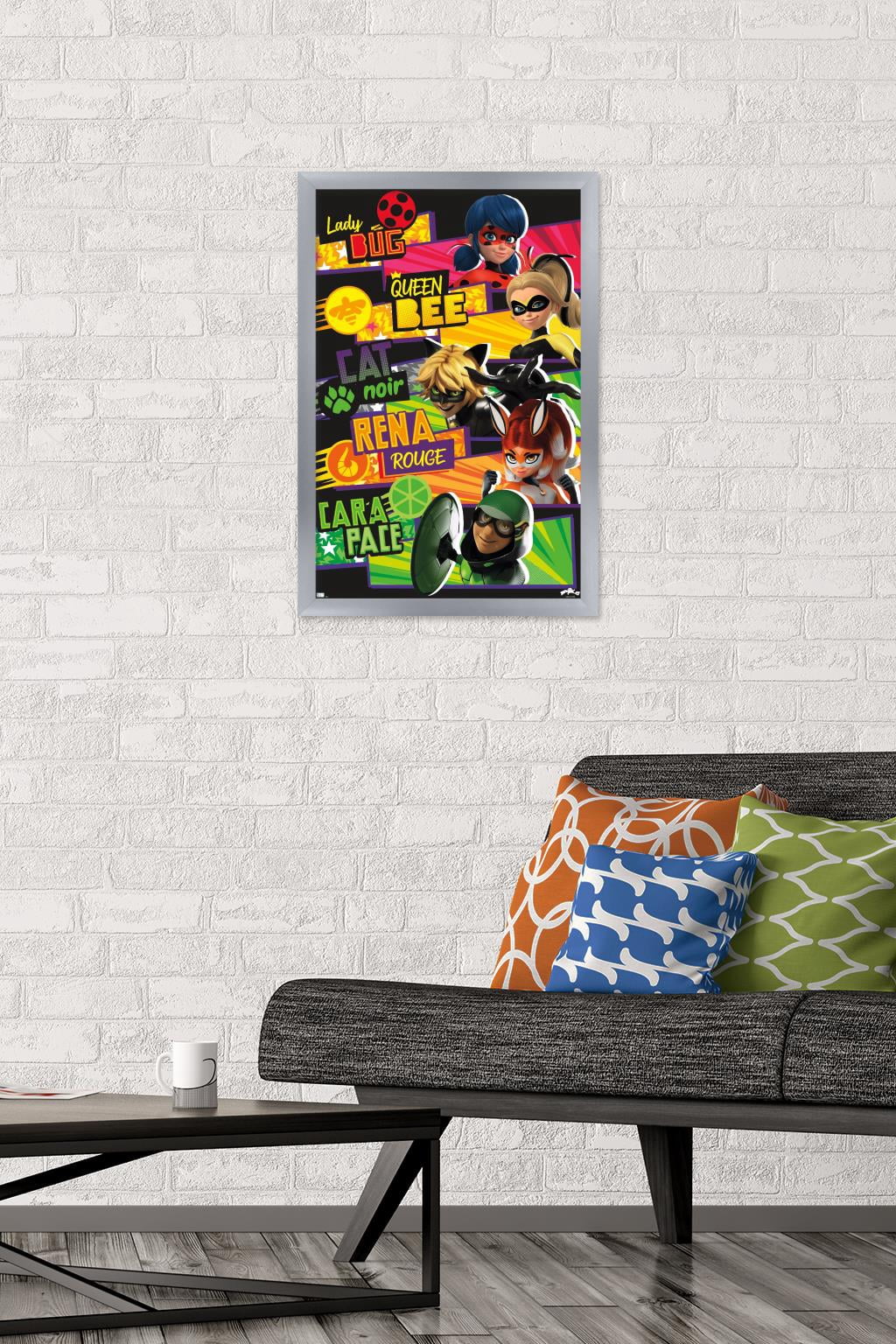 Miraculous - Bars Wall Poster, 14.725" x 22.375", Framed