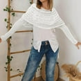 thumbnail image 5 of Sweater Scarf with Sleeves for Women Double Sleeve Wool Scarf Knitted Crochet Tops Womens Fall Outfits 2025, 5 of 5