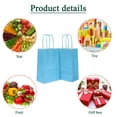 thumbnail image 6 of IN-JOOYAA Gift Bags Small Size Kraft Paper Gift Bags with Handles 12 Pcs (Light Blue, 5 x 3.1 x 8.2 in), 6 of 6