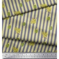 thumbnail image 3 of Soimoi Purple Poly Georgette Fabric Cactus & Stripe Fabric Prints By Yard 42 Inch Wide, 3 of 5