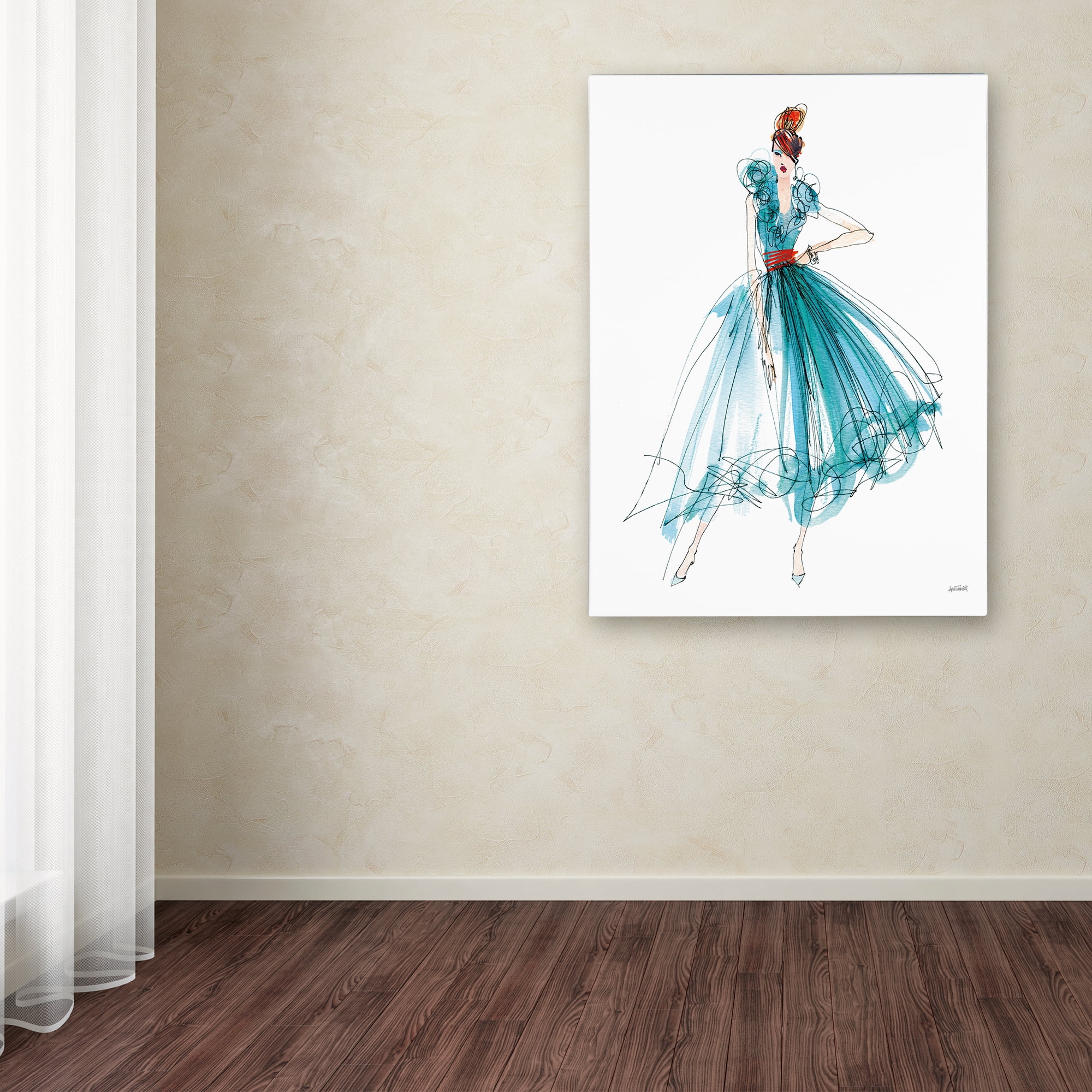 Trademark Fine Art 'Colorful Fashion II' Canvas Art by Anne Tavoletti
